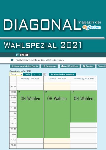 Diagonal 2021 Wahlausgabe