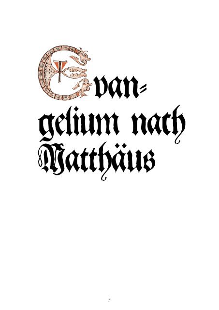 NT.4.1.1 Evangelium nach Matthäus