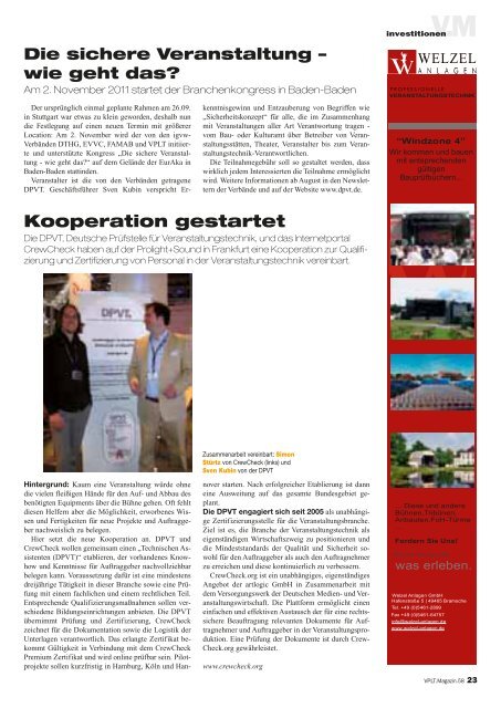 VPLT Magazin 58