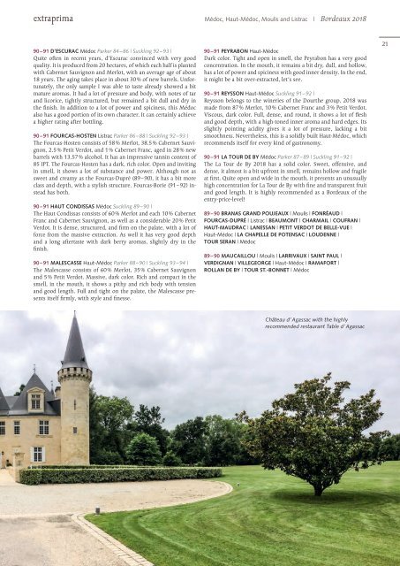 Extraprima Bordeaux 2018 Catalog english version