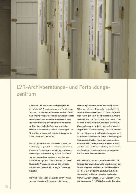 LVR-Kulturbericht 2008 - Landschaftsverband Rheinland