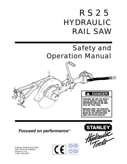 HYDRAULIC RAIL SAW - Tool-Smith