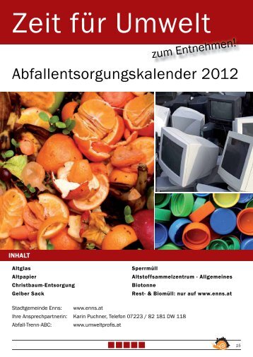 Abfallentsorgungskalender 2012 - Enns