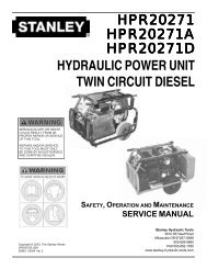 hydraulic power unit twin circuit diesel - Tool-Smith