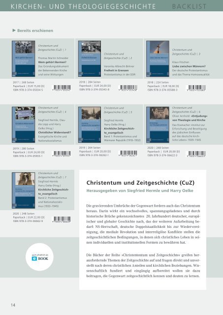 Fachbuchvorschau Evangelische Verlagsanstalt | Herbst 2021