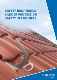 LUX-top® Safety Roof Hooks / Ladder Protection / Safety Net Holders