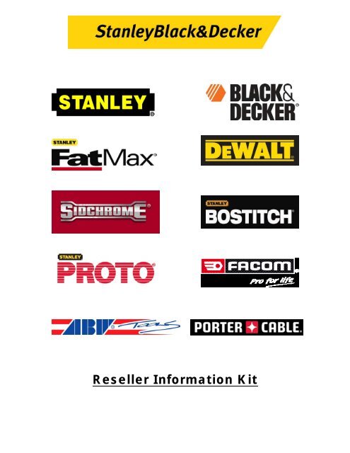 Stanley Black & Decker Homepage