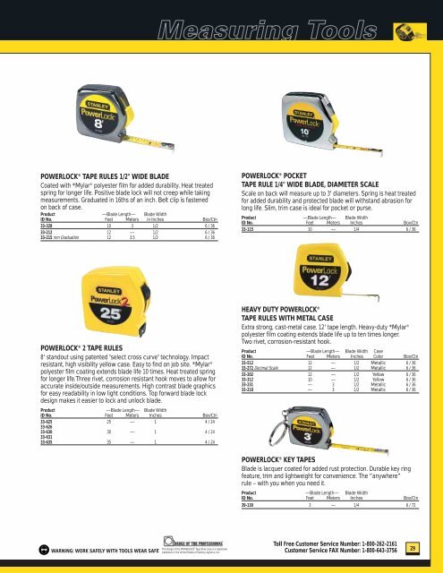 Stanley Hand Tools Catalog - Athena Building