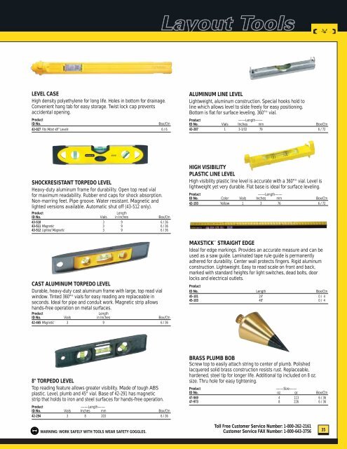 Stanley Hand Tools Catalog - Athena Building