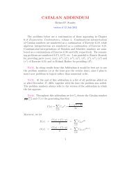 CATALAN ADDENDUM - MIT Mathematics