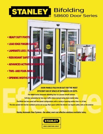 SB600 BiFolding Door - Stanley Access Technologies.com