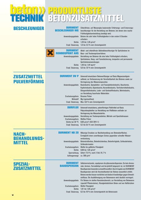 BETONINSTAND- SETZUNG - Betontechnik