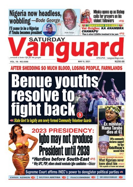 08052021 - Benue youths resolve to fight back 