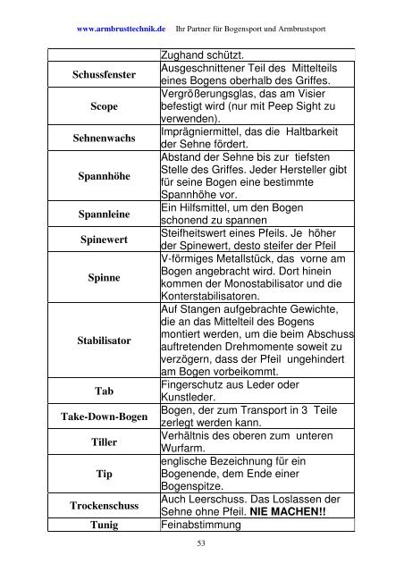 Bogenschießen für Einsteiger - Bogen und Pfeil Frank