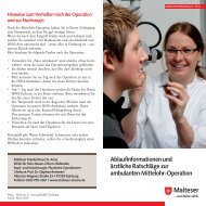 ambulanten Mittelohr-Operation - Malteser Krankenhaus St. Anna