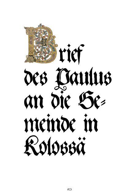 NT.6.3.6 Brief des Paulus an die Gemeinde in Kolossä