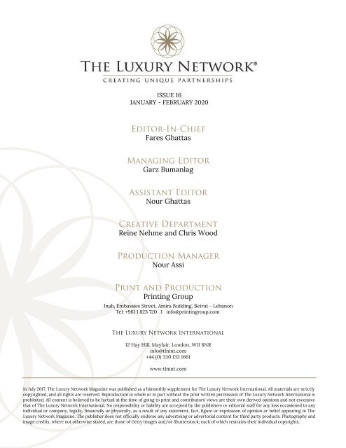 The Luxury Network International Magazine Issue 16