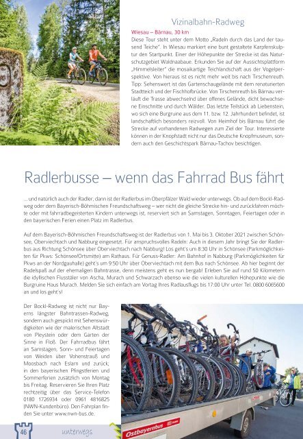 Freizeitmagazin Oberpfälzer Wald Frühjahr 2021