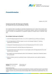 Presseinformation - AVV Augsburger Verkehrsverbund