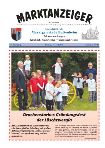 Marktanzeiger vom 15. Juli 2011 - Buttenheim