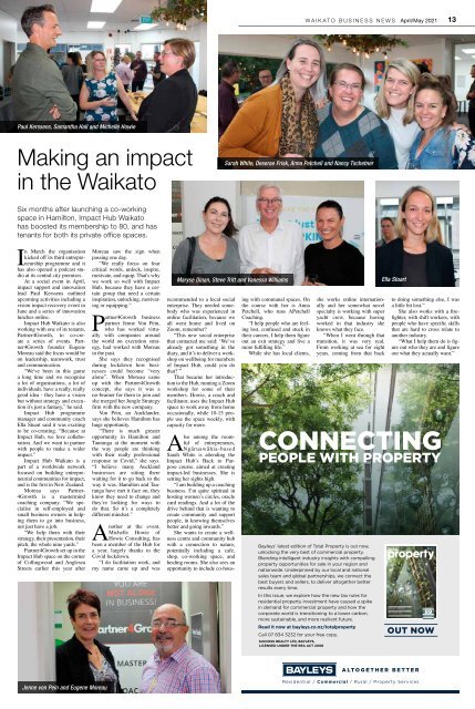 Waikato Business News April/May 2021