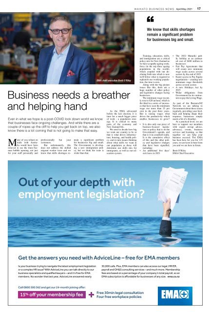 Waikato Business News April/May 2021
