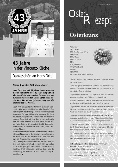 Ausgabe Nr. 1 / 2011 - St. Vincenz Krankenhaus Limburg