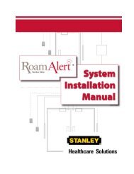 Hugs User Guide 805U1601 Rev 20 - Stanley Healthcare Solutions