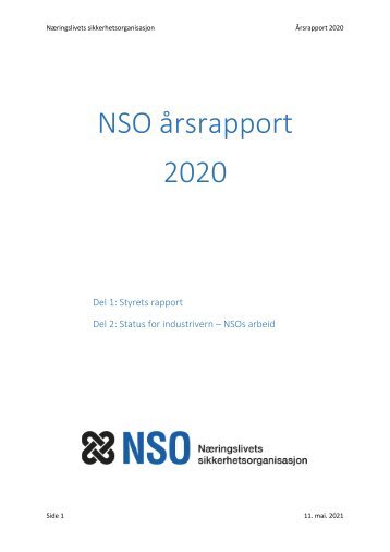 NSO årsrapport 2020_del 1 og 2