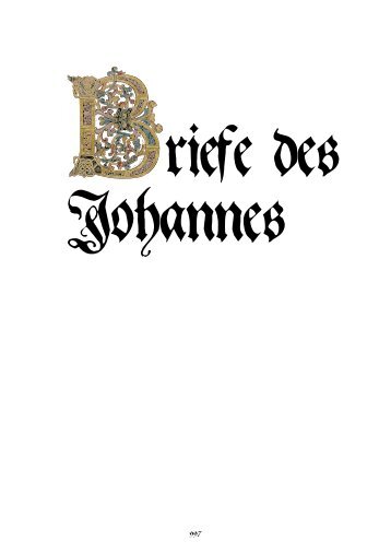 NT.6.6.3 Briefe des Johannes