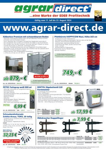 agrar-direct.de - Beilage - Ihr Magazin für die Landwirtschaft