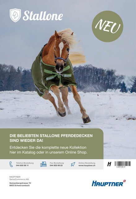 Hauptner Pferdesport Katalog 2021