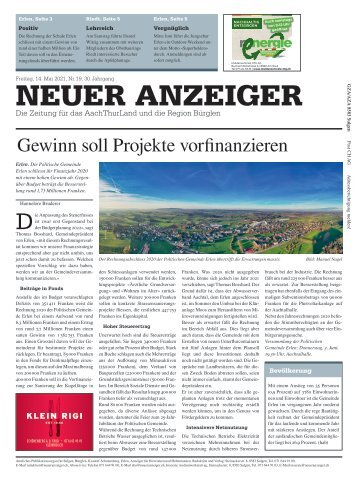 Neuer Anzeiger 14. Mai 2021