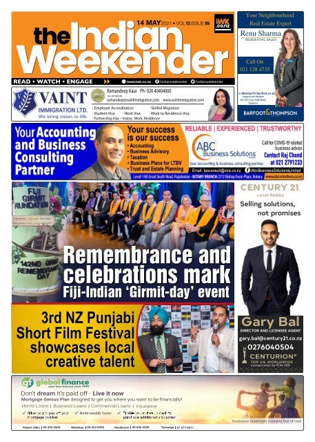 The Indian Weekender, 14 May 2021