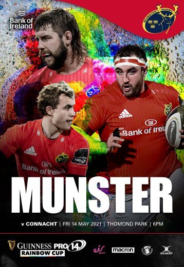 Munster Rugby v Connacht Rugby Match Programme