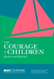 The Courage of Children: Boston and Beyond XXX