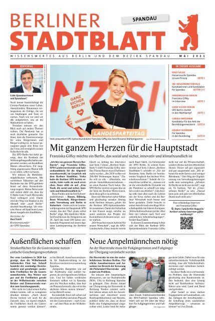 Stadtblatt Spandau | Mai 2021