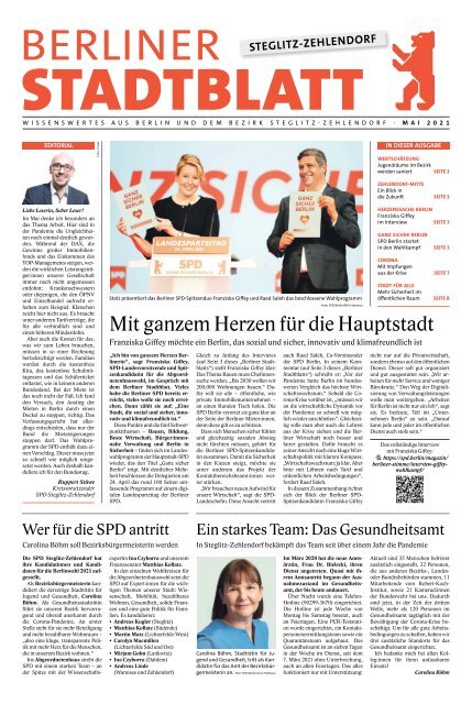 Stadtblatt Steglitz-Zehlendorf | Mai 2021