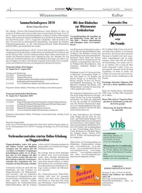 Blickpunkt Ausgabe 21-2010.pdf - Stadt Winnenden