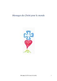 Messages du Christ pour le monde - corr Mars 2021