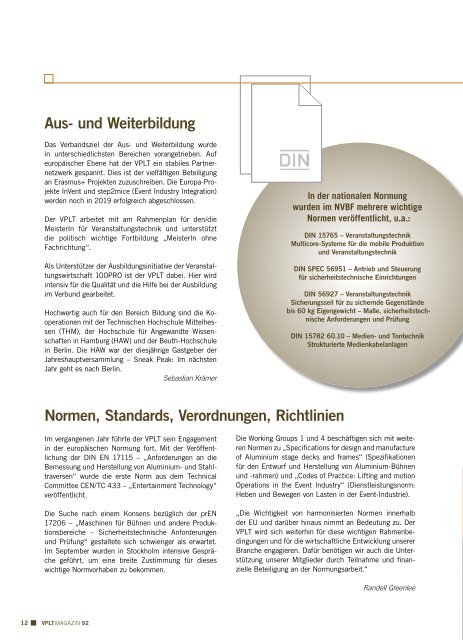 VPLT Magazin 92