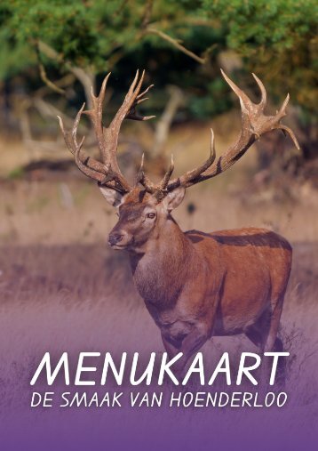 Menukaart de Smaak van Hoenderloo