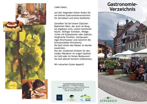 Gastronomie- Verzeichnis