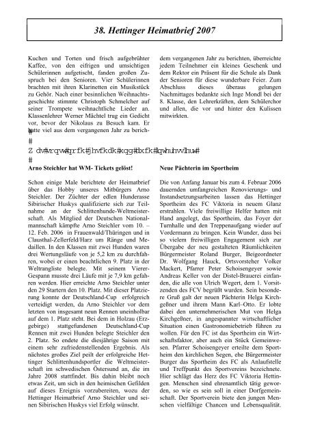 38. Hettinger Heimatbrief 2007 - Protendics