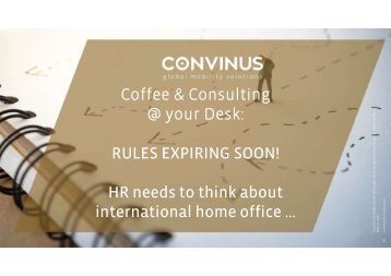 Coffee & Consulting - RULES EXPIRING SOON!