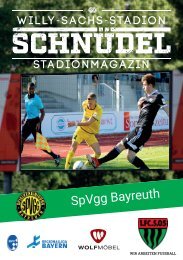 SCHNÜDEL Stadionmagazin Playoff Hinspiel SpVgg Bayreuth