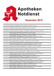 Apotheken Notdienst Dezember 2012