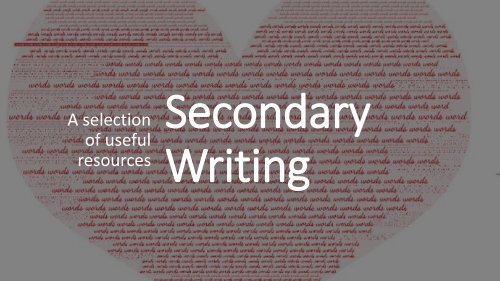 Secondary  - Writing Magazine 2021