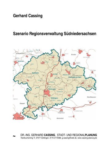 Szenario Regionsverwaltung Südniedersachsen - Cassing Planung