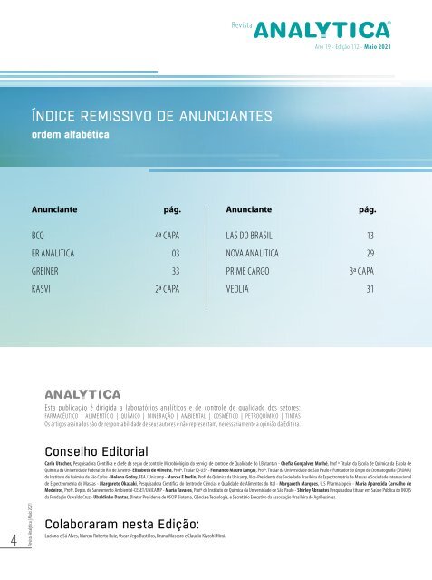 Revista Analytica Edição 112